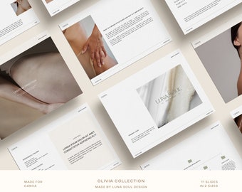Olivia Brand Style Guide: Canva Template (Digitaler Download)