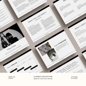 Classic New Client Welcome Packet, Canva Template, Welcome Packet, Client Guide, Client Onboarding Kit, Welcome Guide, Services Guide