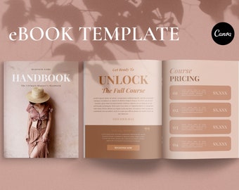 eBook Course Template: Canva Workbook, Lead Magnet (Digital Download)