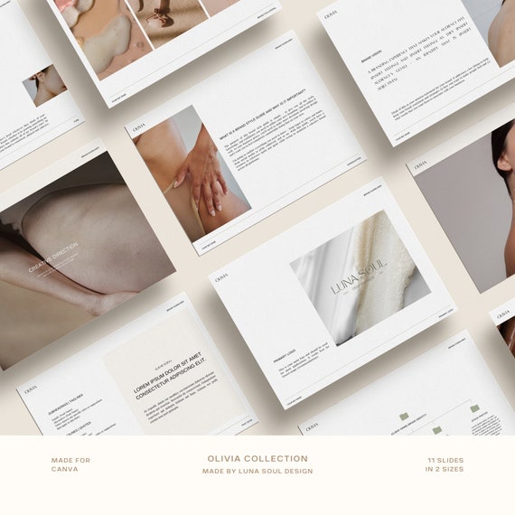 Olivia Brand Style Guide: Canva Template (Digital Download)
