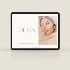 Guía de estilo de la marca Olivia: Plantilla de Canva (Descarga digital) imagen 2