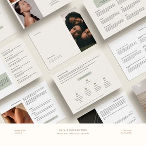 Olivia Goodbye Guide, Canva Vorlage, Abschiedspaket, Kit für Kunden, Abschiedspaket, Kit für Kunden