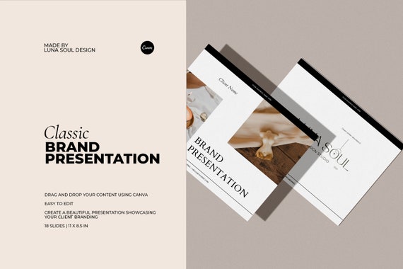 Classic Brand Presentation Canva Template: Brand Style Guide (Digital)