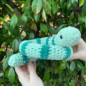 Crochet snake plush