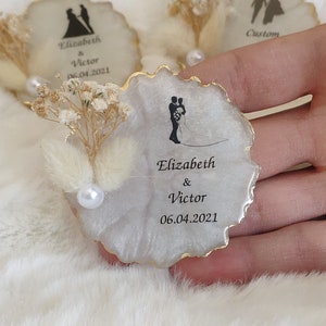 Wedding Magnet Favors for Guests in Bulk, Engagement Magnet Keepsake Save the Date Gifts for Visitors, Baby Shower Ornaments