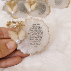 Aimants de mariage Ayatul Kursi pour les invités en vrac, cadeaux de fiançailles Ayatul Kursi, cadeaux de baby shower, cadeaux islamiques rustiques, cadeau musulman