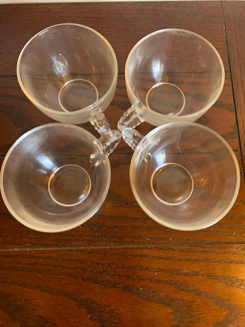 Vintage Federal Glass Company Crystal Leaf Snack Set 8piece Etsy