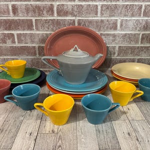 Mid-Century MCM Art Deco Homer Laughlin Fiesta Dishware | Selection | 1941-1959