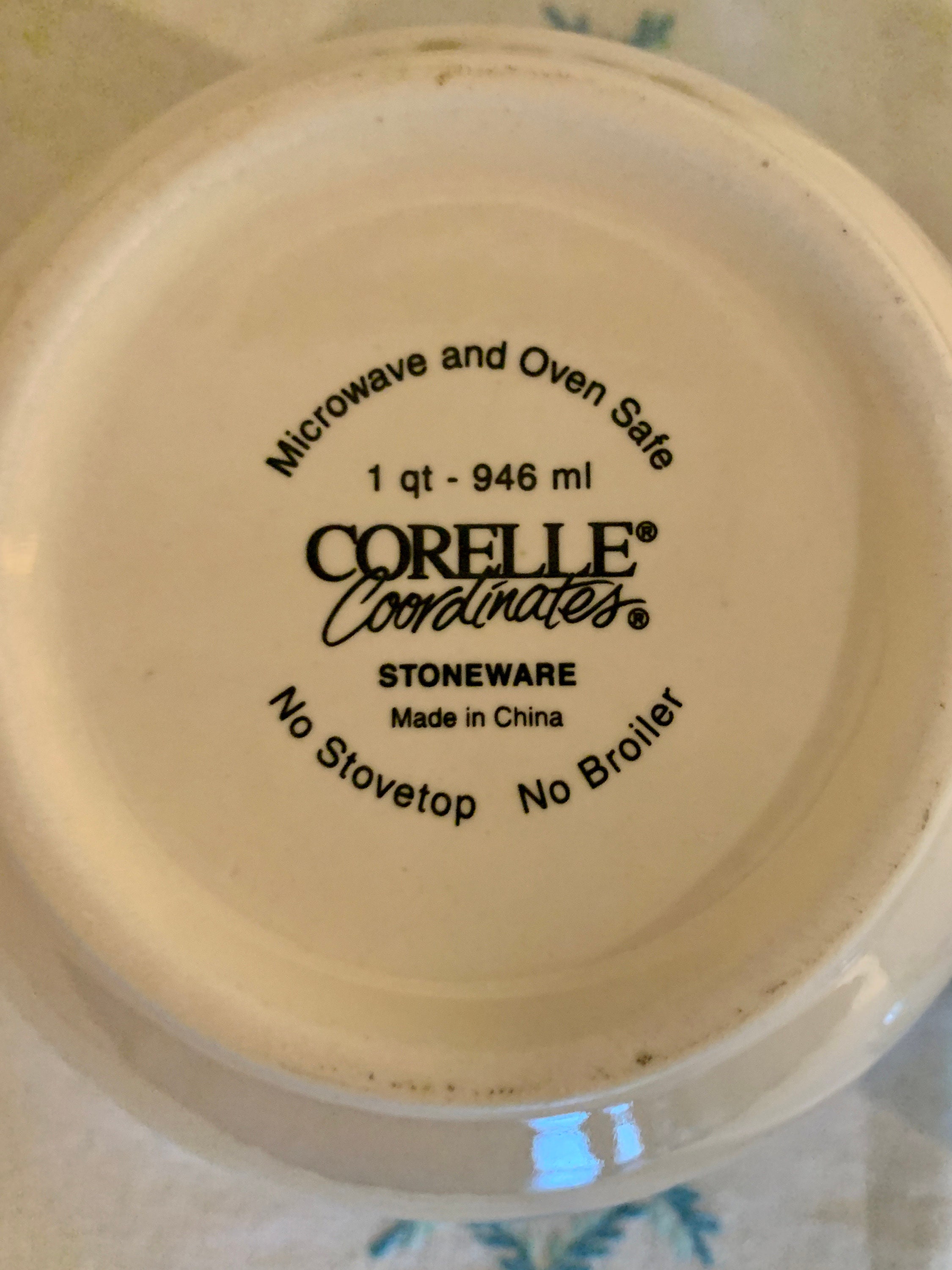 Corelle Coordinates chutney Fruit Themed Rimmed Stoneware Nesting