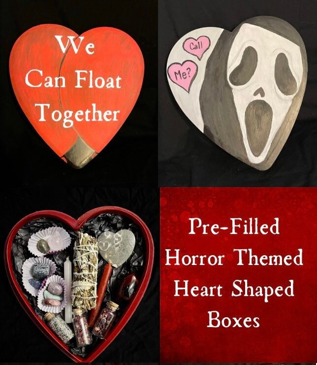 Oddities Romantic Heart Shaped Gothic Valentines Gifts for Women Him or Her  