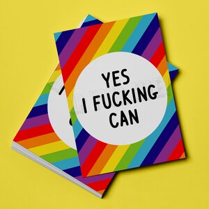 Oui, je peux putain d'affirmation Carte postale