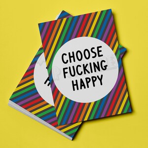Choisissez une putain de carte postale d’affirmation heureuse