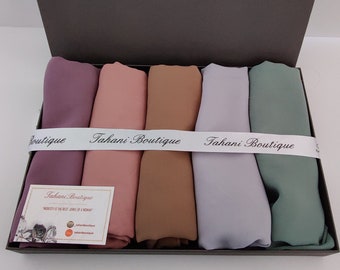Luxury Hijab Gift box ,Luxury, Perfumed ,Premium collection, Gift set, Scarf, Hijab Bouquet, For her, Flower, Custom, personalised