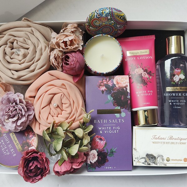 Pamper care ,Hijab Bouquet,box,bath,spa,body,Perfumed, Hijab Bouquet, For her , Flower, Custom, personalised