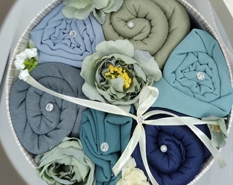 Luxury Hijab Gift Bouquet, Scented Flowers, Personalized Gift Set