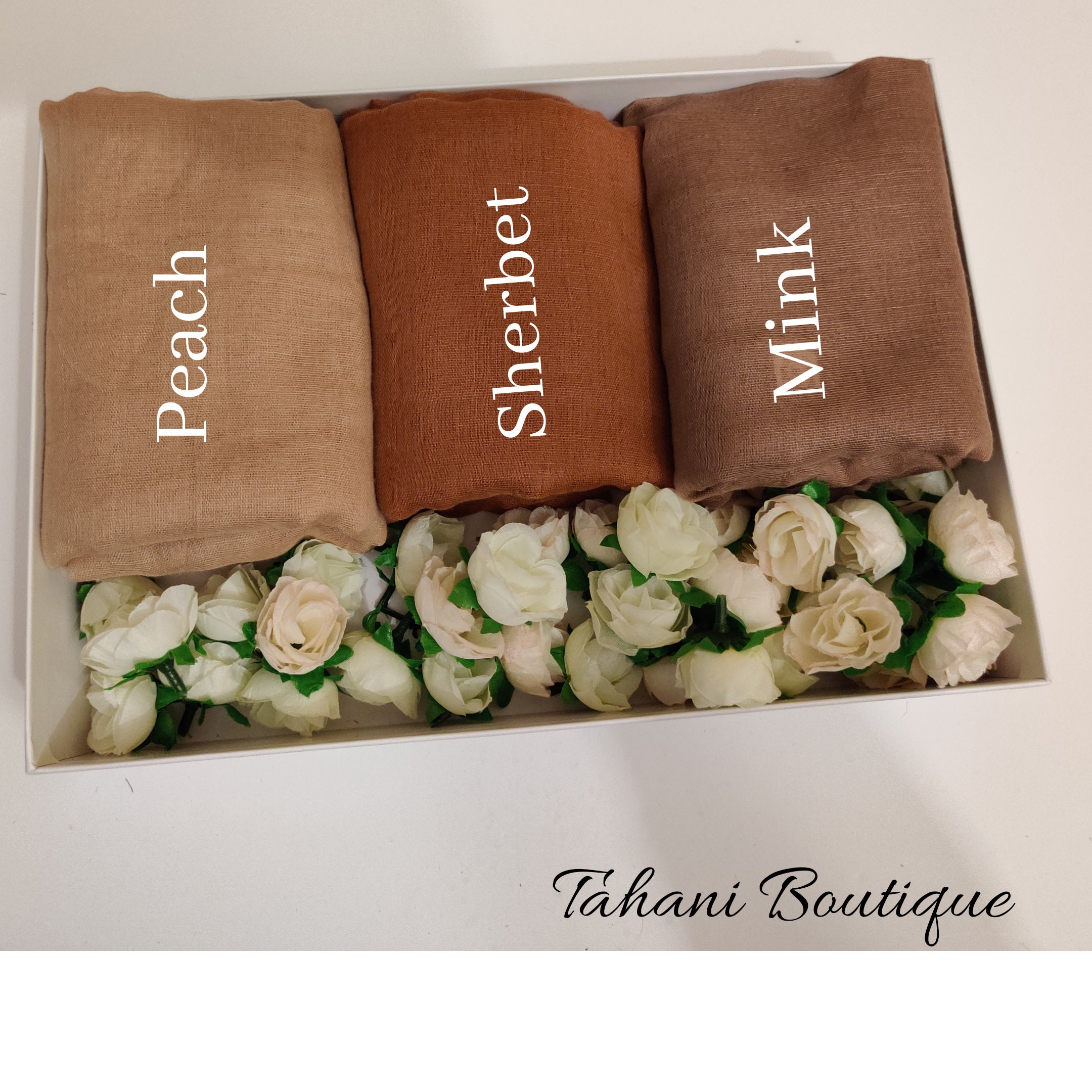 Gift Box Scarf Hijab Gift Set Perfumed Bouquet for Her Etsy UK