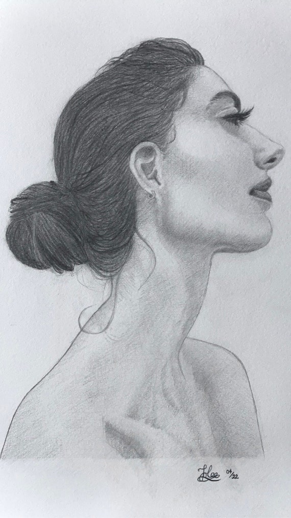 Profile Study 3 Original Sketch - Etsy