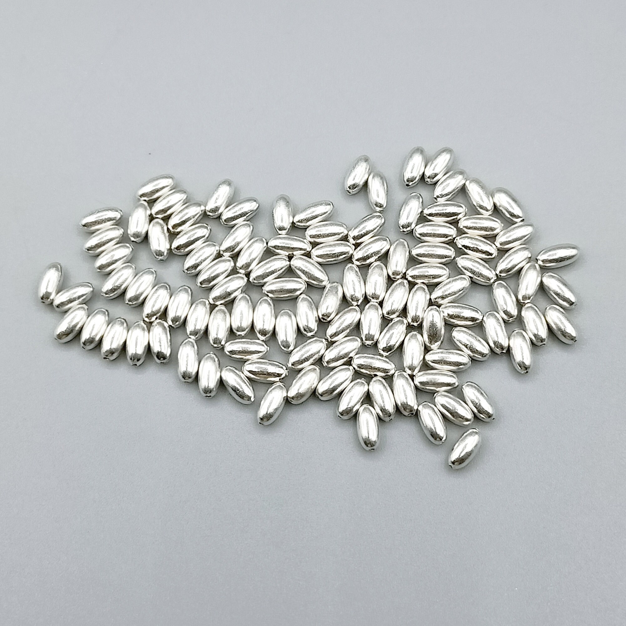 100 Cuentas Espaciadoras De Plata Antigua De 6 Mm De April Ya, Estilo