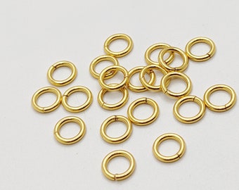 6mm Jump Rings, 19 Gauge Open Jump Rings, Jump Rings, Saw cut Ring, Jewelry Making Jump Rings, Connectors, Silver Plated Jump Ring