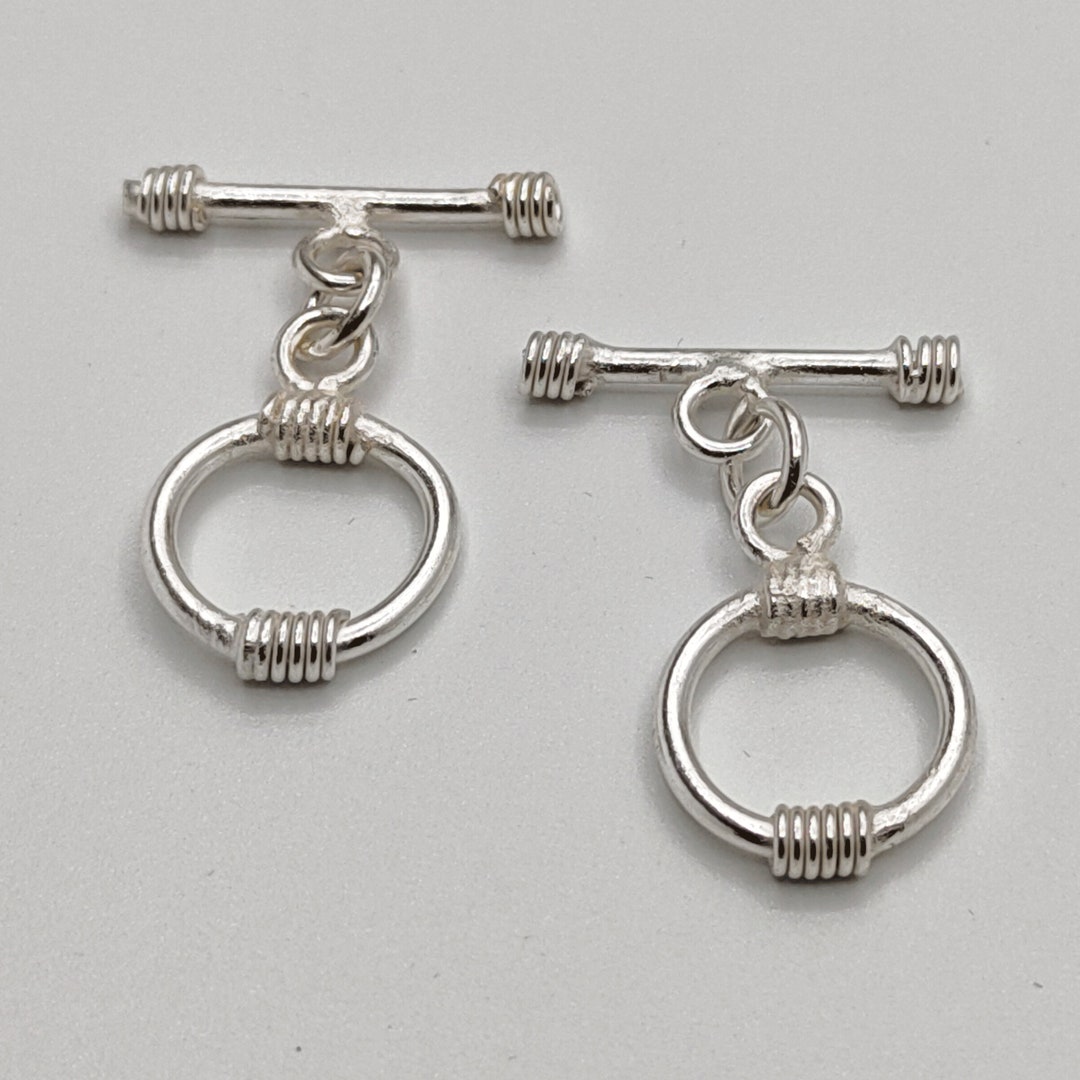 4 Set Copper Toggle, Spiral Toggle, Silver/gold/rose Gold Plated Bar ...