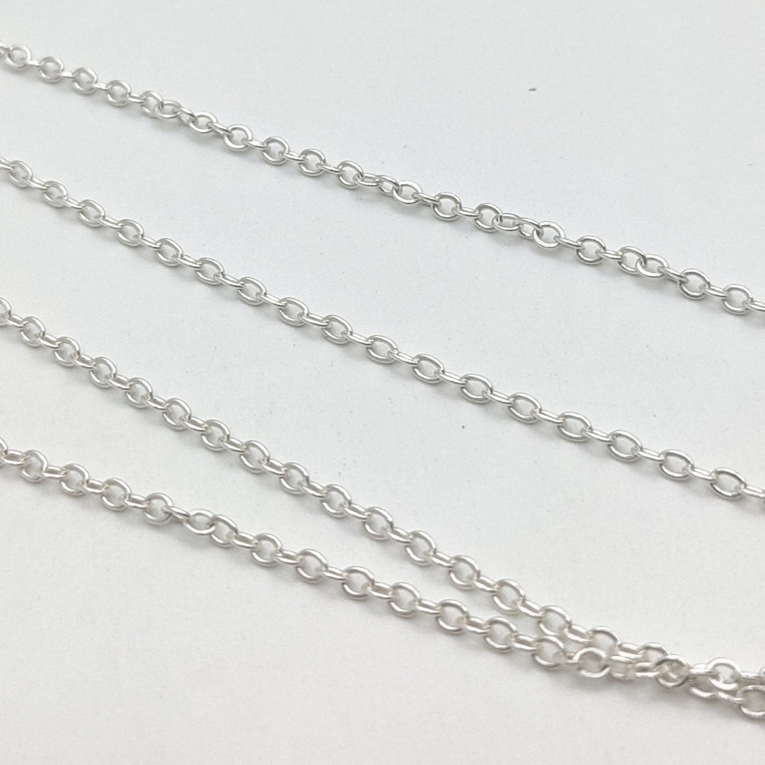 Buy 2mm Cable Chain, Copper Chain, Silver Plated Chain, Rose Plated Chain, Gold Plated Chain