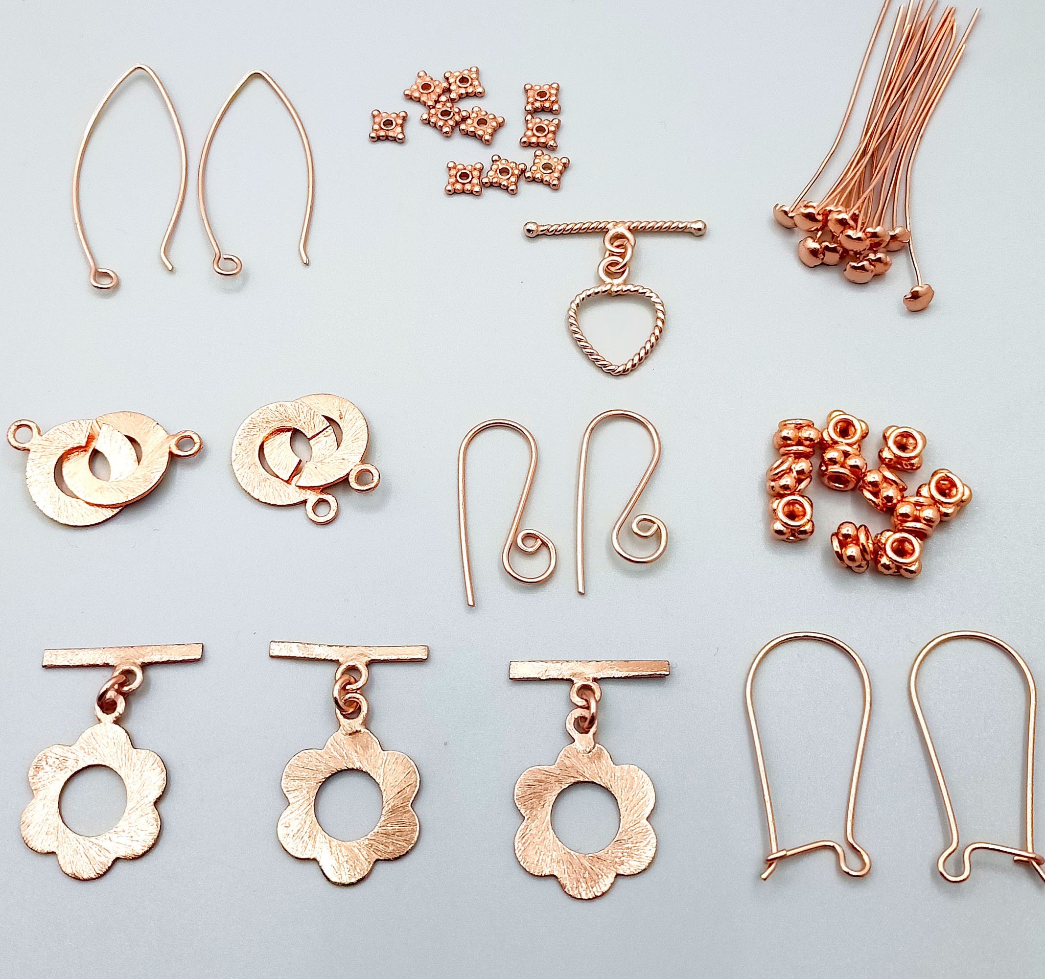 Jewelry Making Supply Kit Total 47 Pcs Copper Finding Kit - Etsy UK