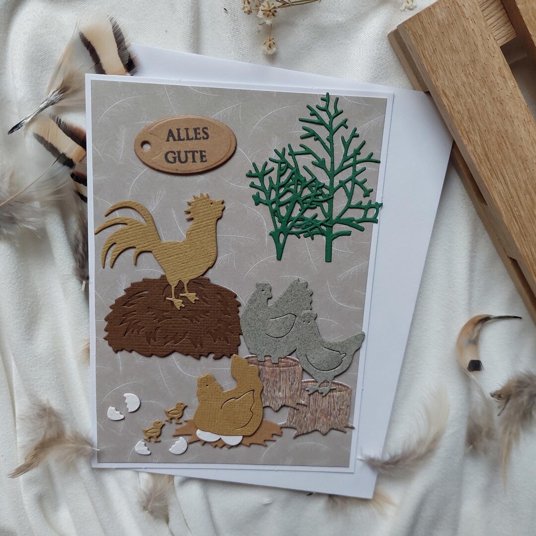 Chicken Key Card Chicken Greeting Card - Etsy