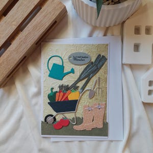 Tarjeta para jardineros y amantes de las plantas