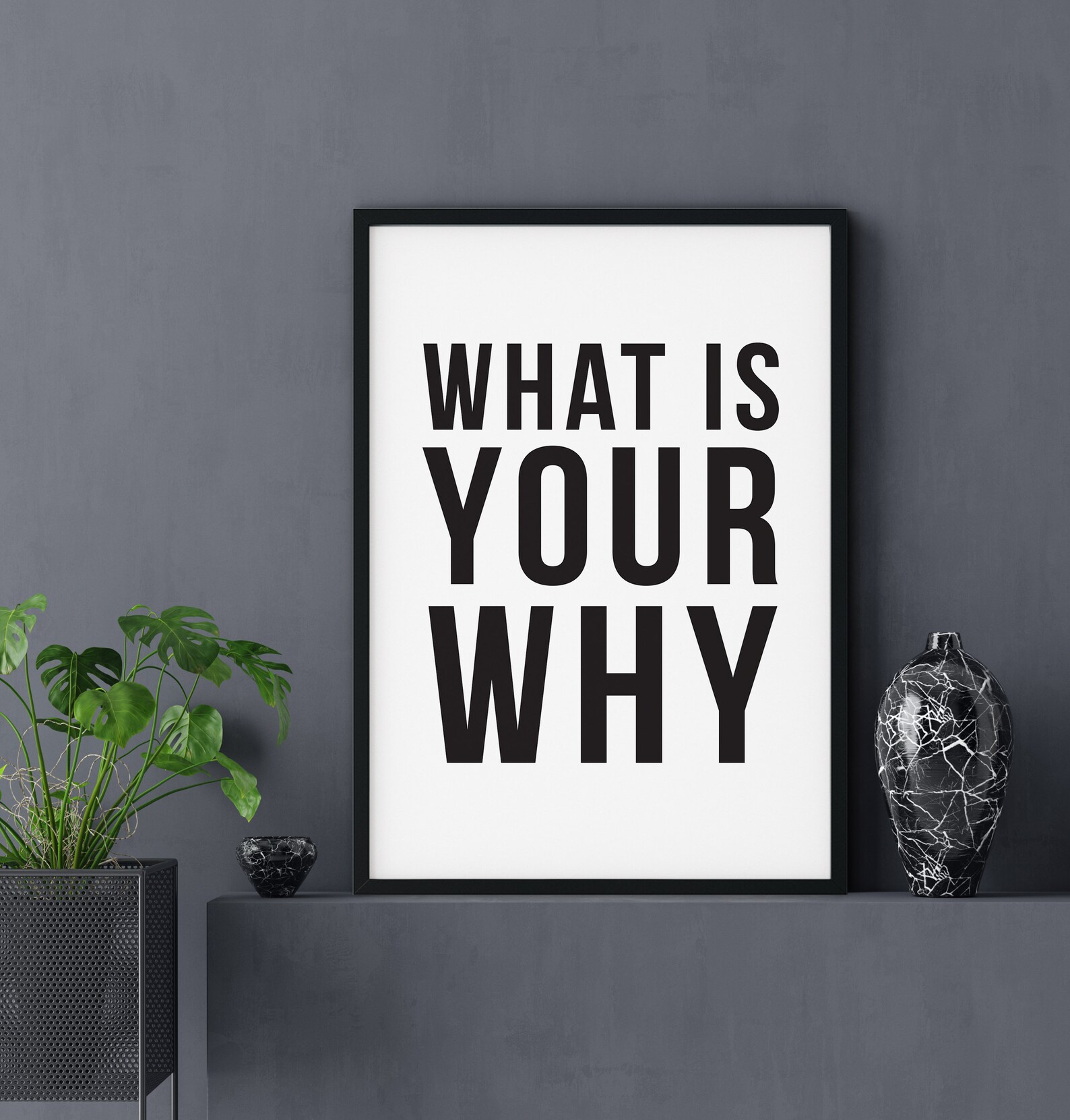 What Is Your Why Print large quote wall art digital print Etsy