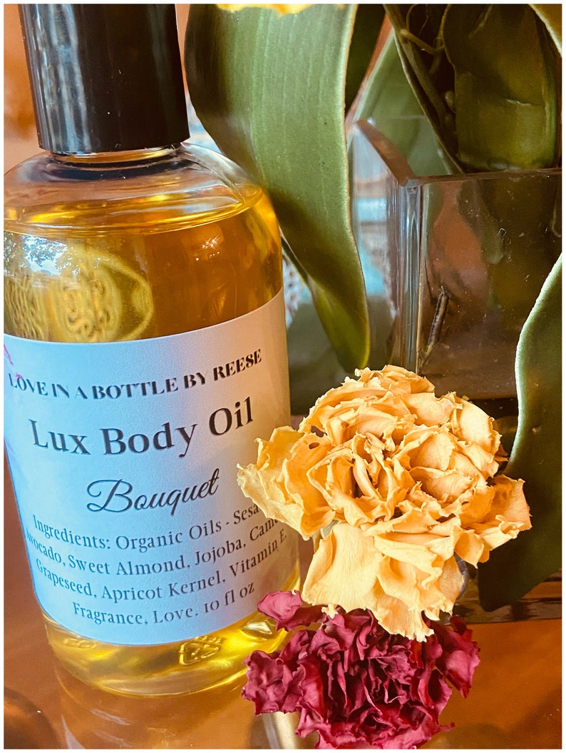 LUX Body Oil Luxurious Body Oil Organic Etsy