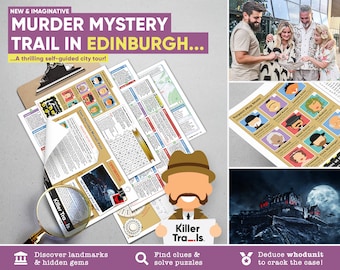 Ruta del misterio del asesinato en el casco antiguo de Edimburgo / Emocionante búsqueda del tesoro llena de acertijos de Killer Trails
