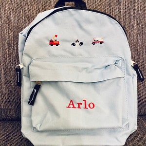 Personalised kids backpack rucksack embroidered