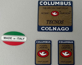 Lot De 4 Autocollants Vélo Columbus Forcella – Neufs – D'origine