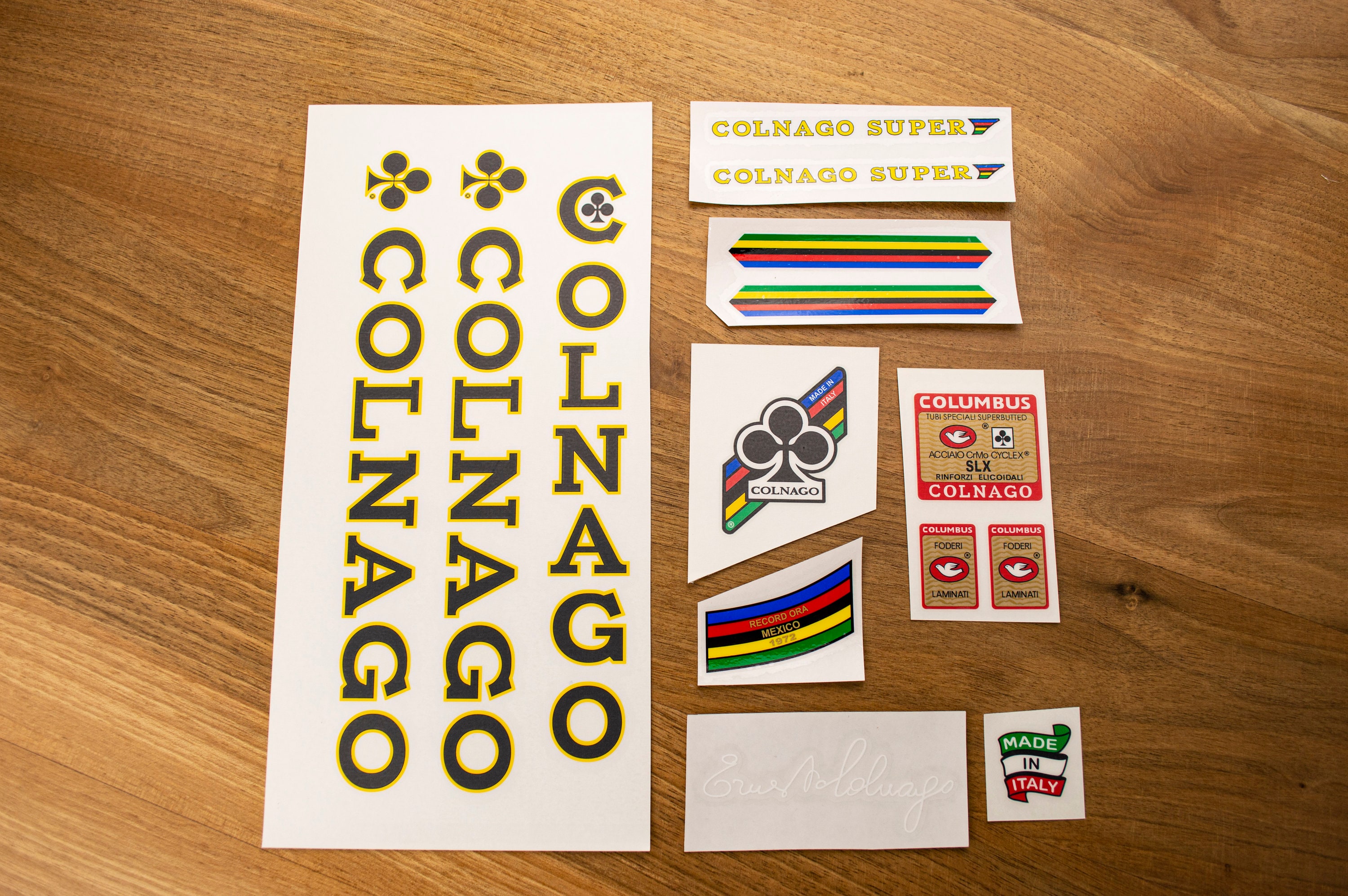Kit Décalcomanies Vinyle Colnago Mexico – Autocollants Pour Cadre Vélo – Neuf