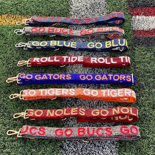 College Beaded Game Day Purse Straps Etsy