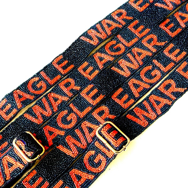 Beaded Auburn Purse Strap Etsy