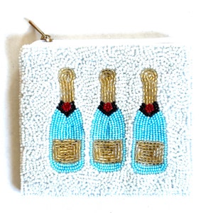 in stock cheers beaded pouch