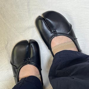 Women Tabi Shoes ,Vintage Handmade Shoes,Size 43,Ballet Flats Split Toe