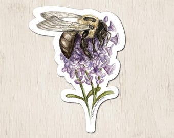 Bee Sticker | Watercolor Art Sticker | Insect Sticker | Bee Gifts | Bee Art Sticker | Nature Sticker | Save the Bees | Bee Lovers