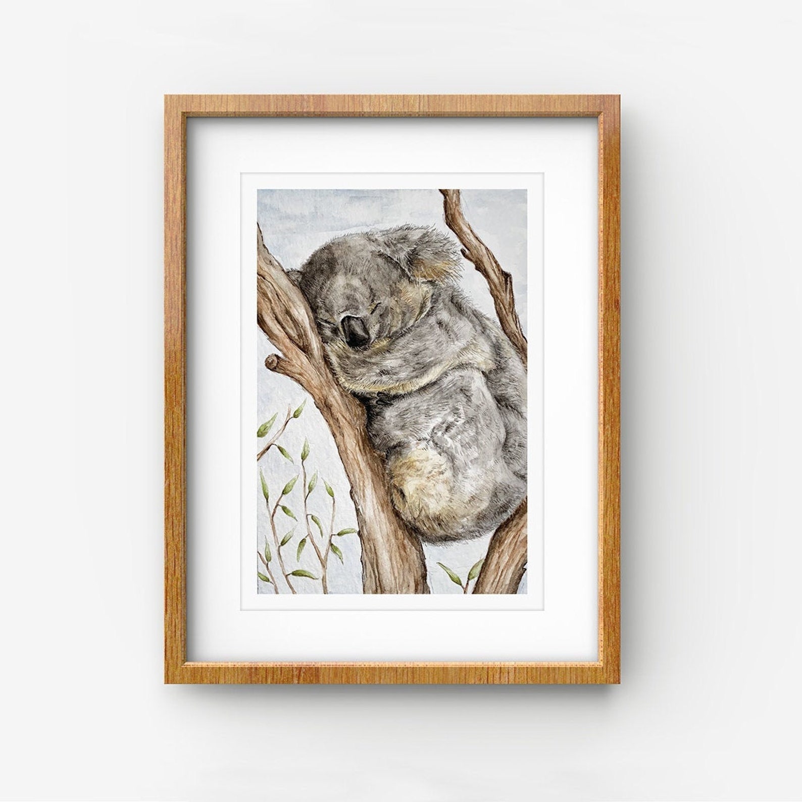 Koala Print For Australia Etsy