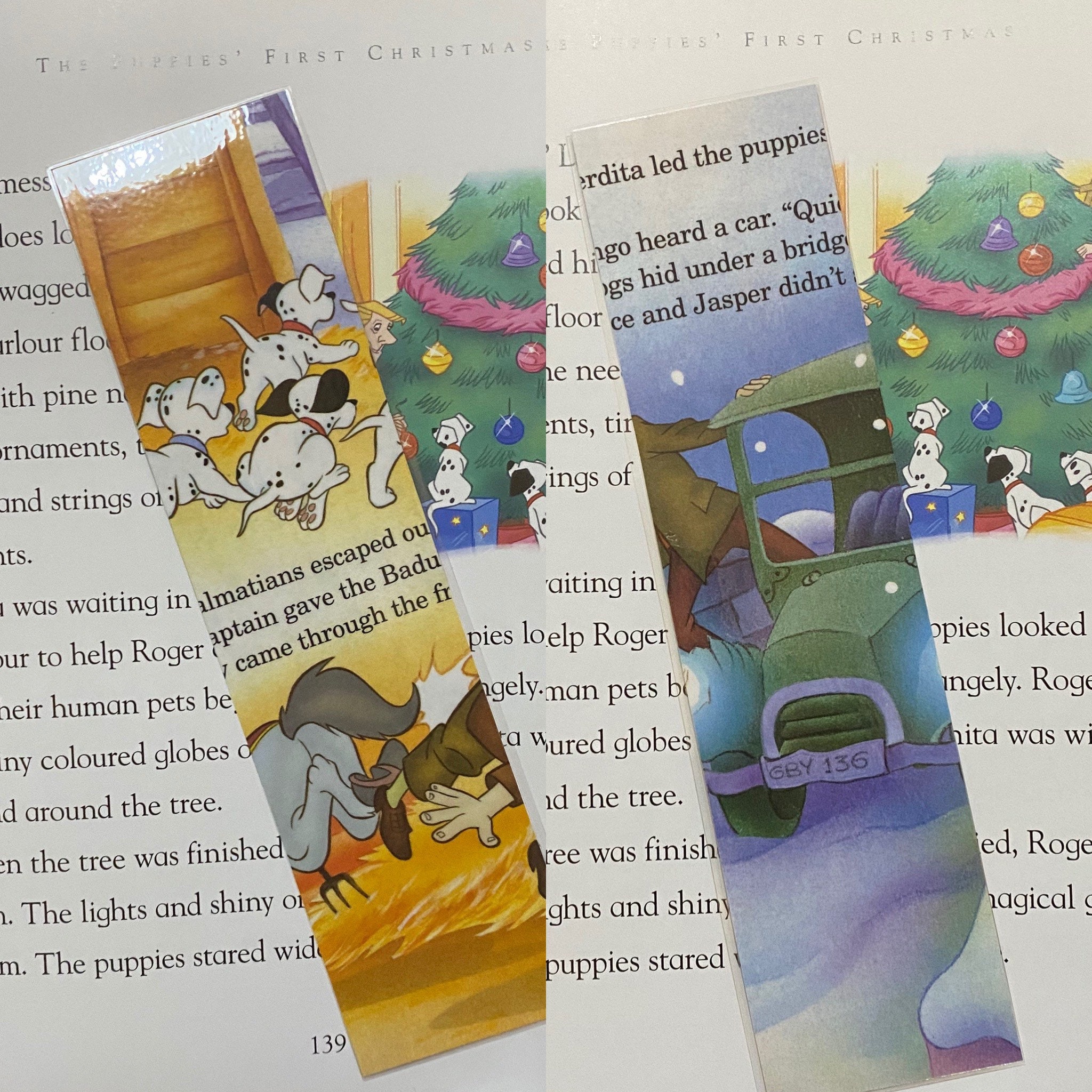 disney bookmarks made with storybook pages etsy