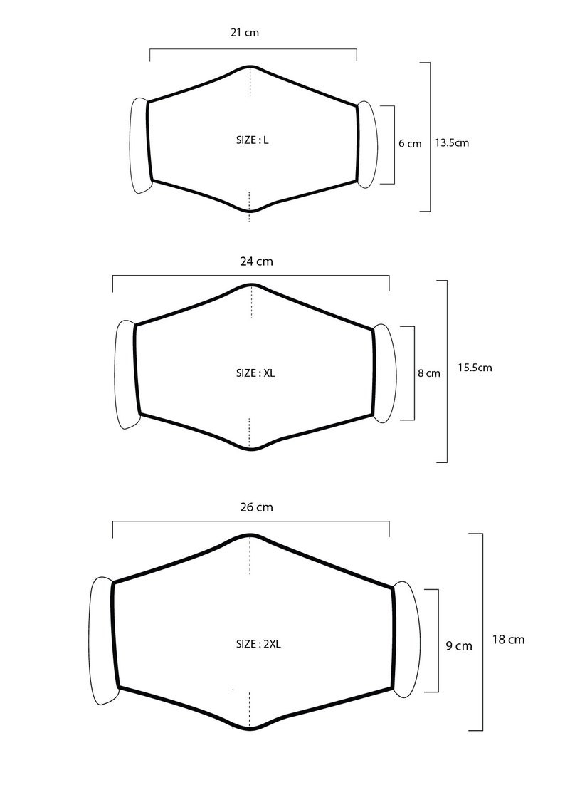 XXL XL Large Men's Face Mask in Camo pattern triple Etsy