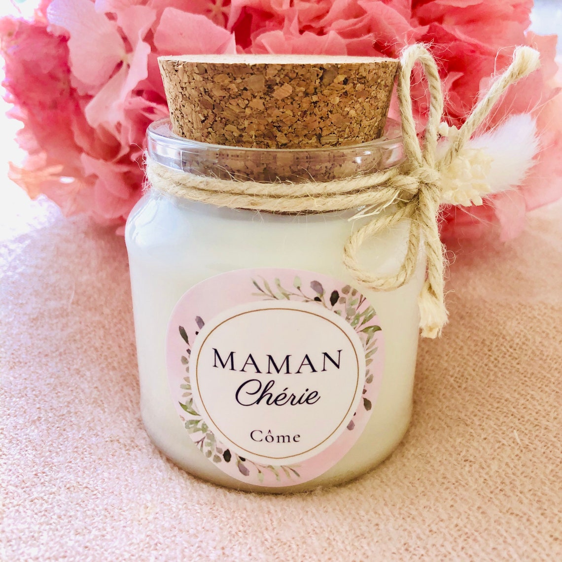 Bougie Fête des mères personnalisée | Etsy