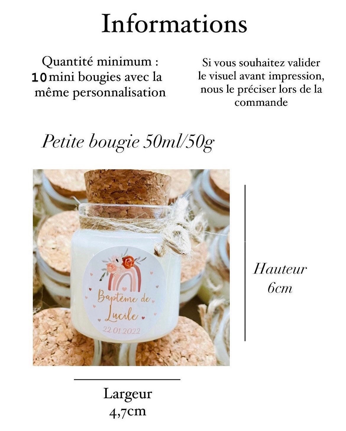 Bougie cadeau invité noël - Noël 2022 - Cléaline bougie