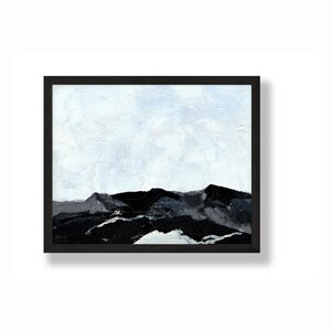 Mountain Modern Impressionist Landscape Print