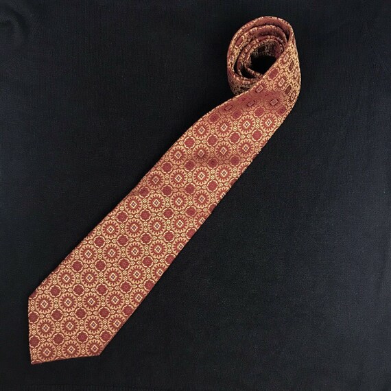 Rare Vintage Burberrys England Silk Neck Tie Dark 