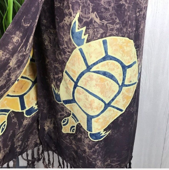 NWOT Vintage Handmade Turtle Tribal Boho Elastic … - image 2