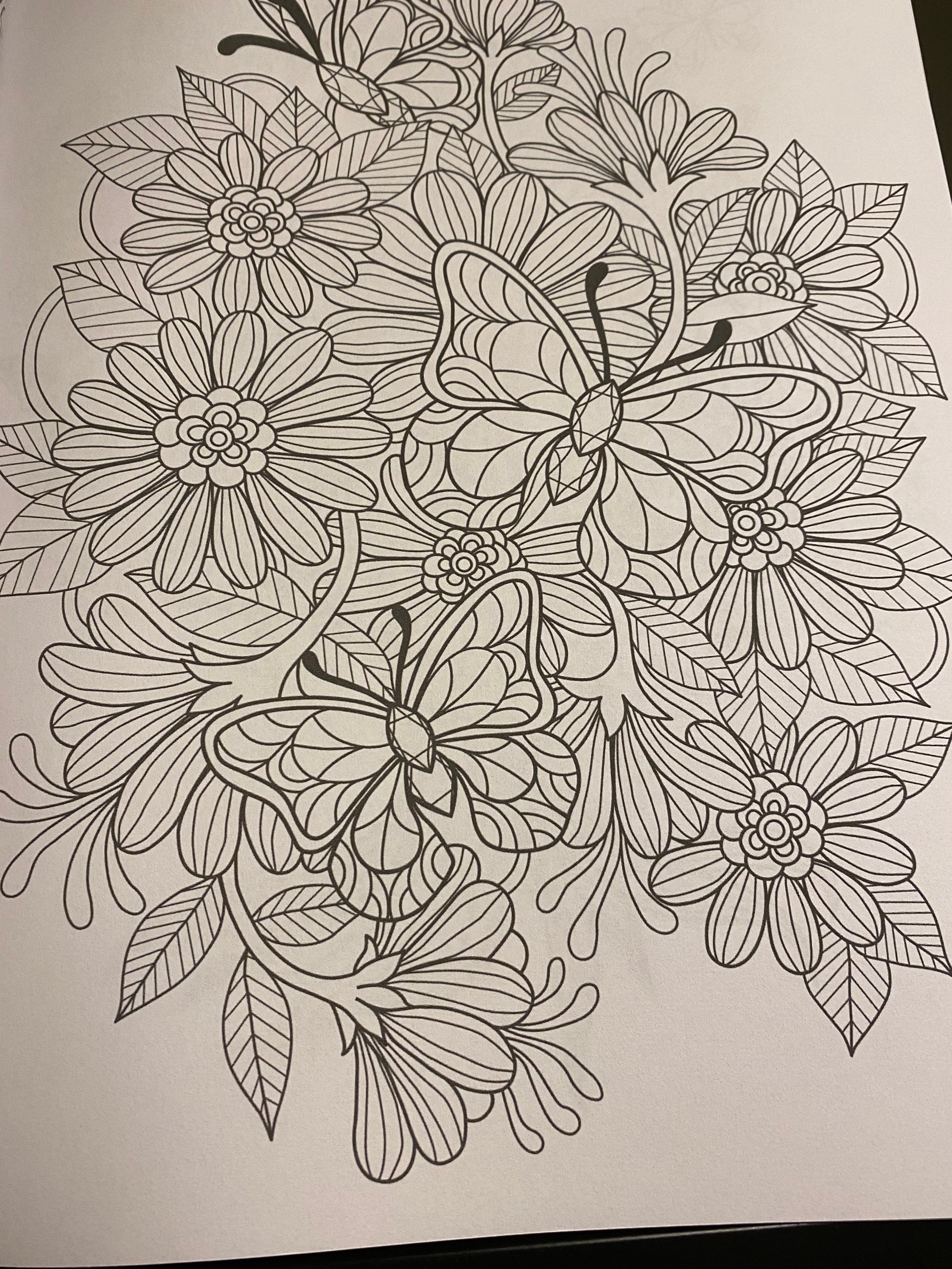 Adult Coloring Book for Stress Relief - Etsy
