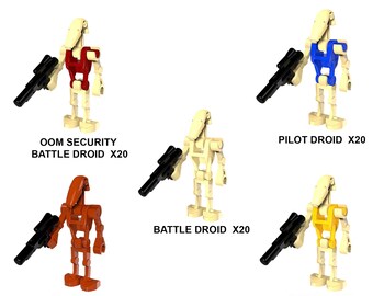 Details about / LEGO Star Wars Battle Droid Minifigure Army Builder Choose Your Quantity SW0001C