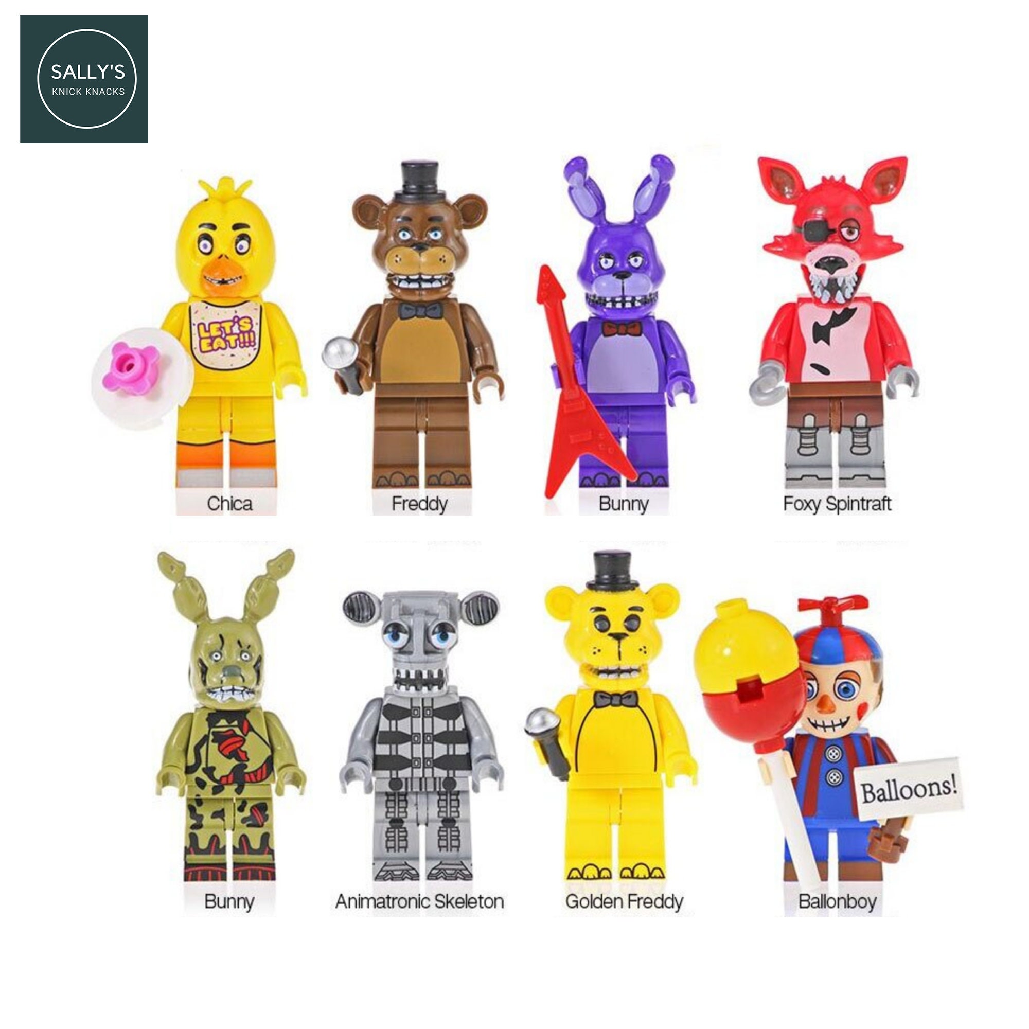 TOY MEXICAN FIGURE FREDDY COFFR FIVE NIGHTS AT FREDDY'S ANIMATRONICS 8 INCH